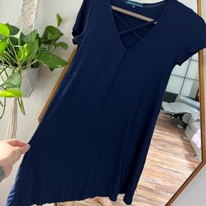 Shore stretchy blue dress
